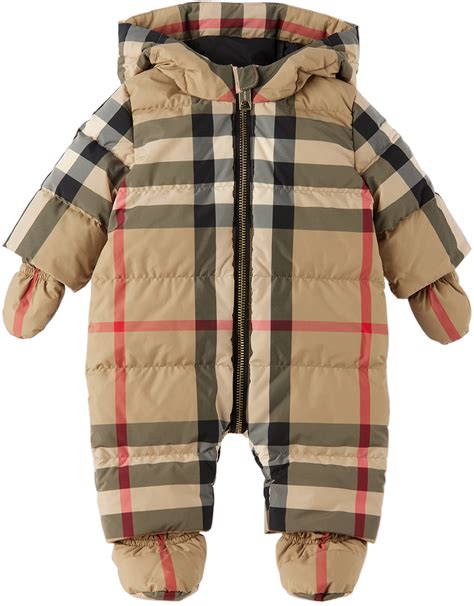 burberry baby grow|burberry snowsuit baby girl.